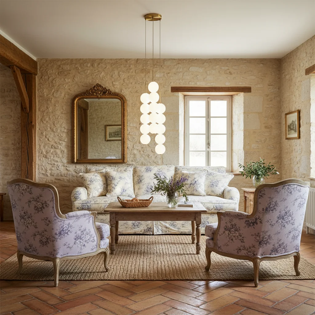 Scène de style de vie avec montage encastré en porcelaine